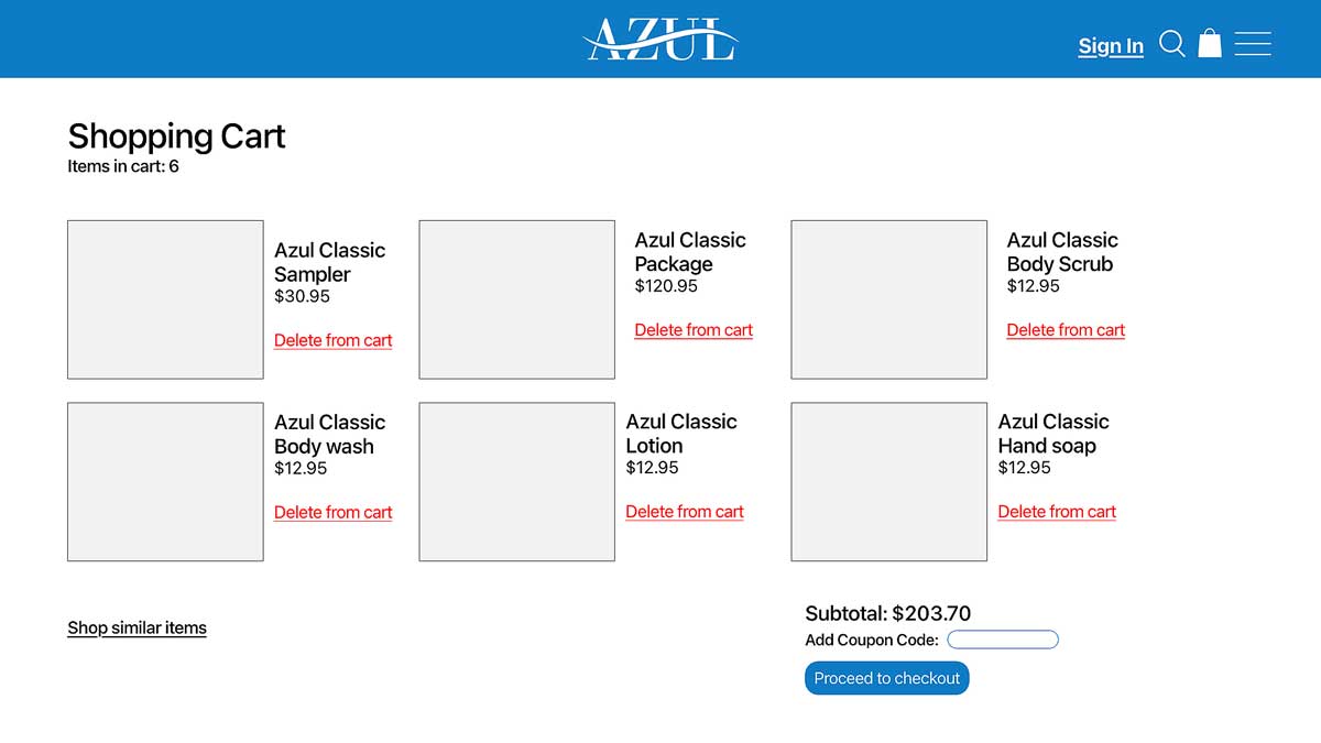 Cart Page