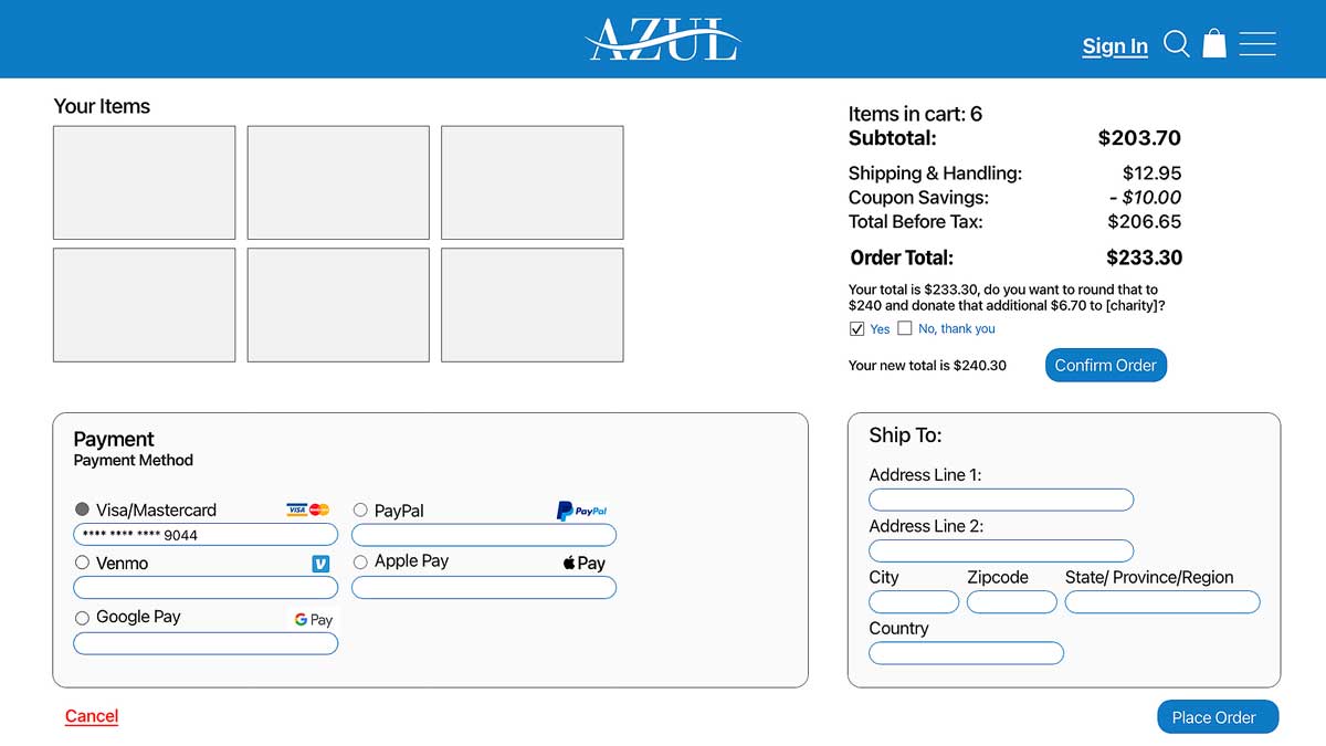 Payment Page