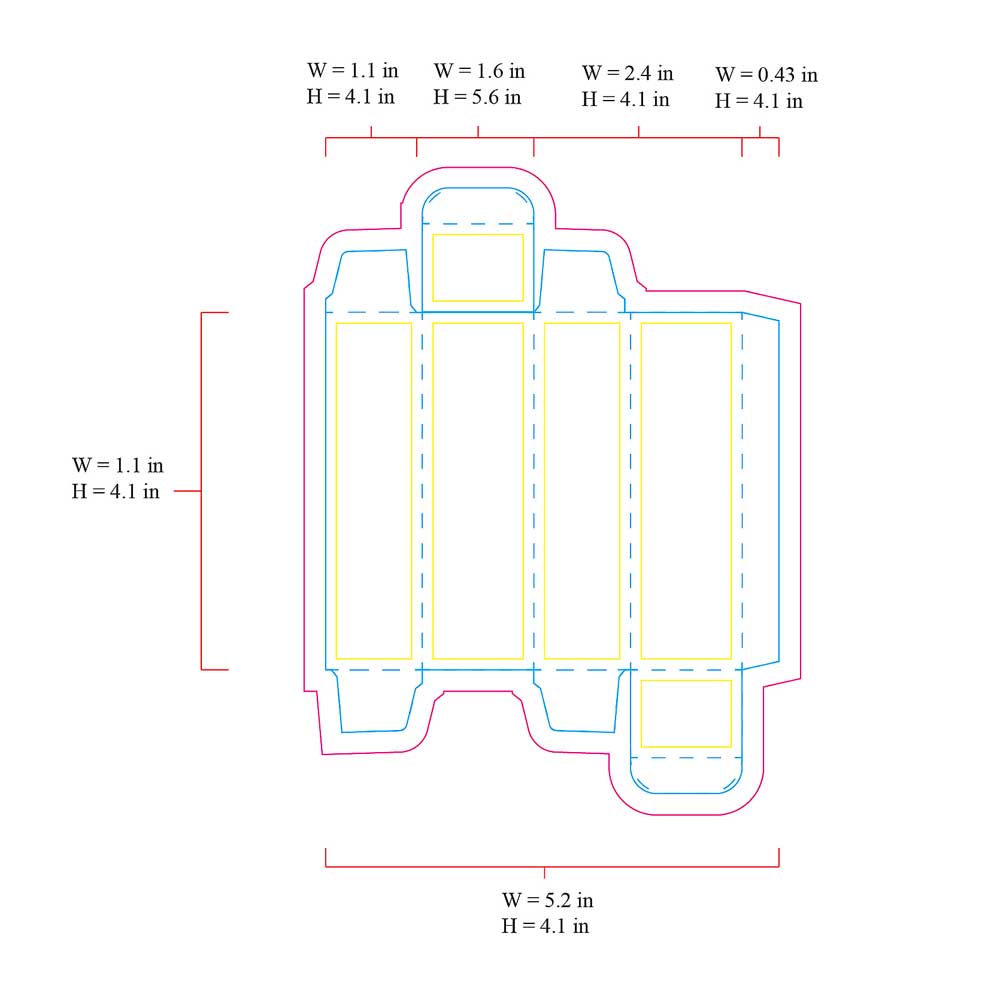 die template tall box